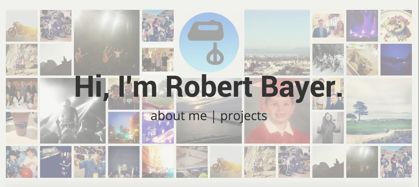 The script running on my personal website
